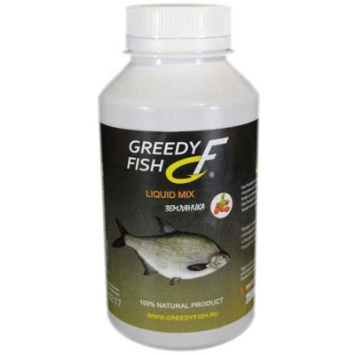 Ликвид микс GreedyFish Liquid Mix (вкус земляники) 0,25л.