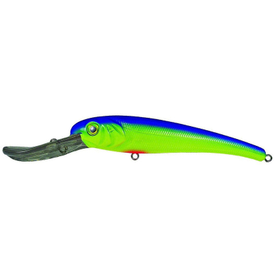 Воблер Manns Stretch 25+ Textured (57 гр.,20 см.,7,5 м) T25-04 Chartreuse/Blue
