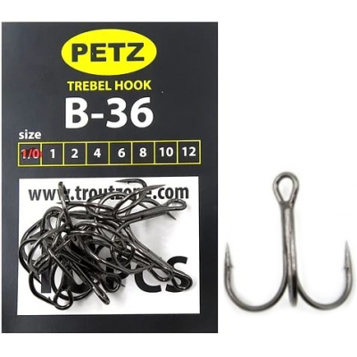 Крючок тройной PETZ B-36 ( 10шт), size 12