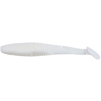 Силиконовая приманка Yaman Pro Flatter Shad 2" цвет #01 - White (уп. 6 шт.)