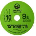 Поводок готовый Guru QM1 Standard Hair 15" №10 0,22мм