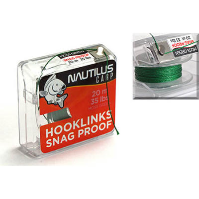 Поводковый материал Nautilus Snag Proof 35lb 20м Moss Green