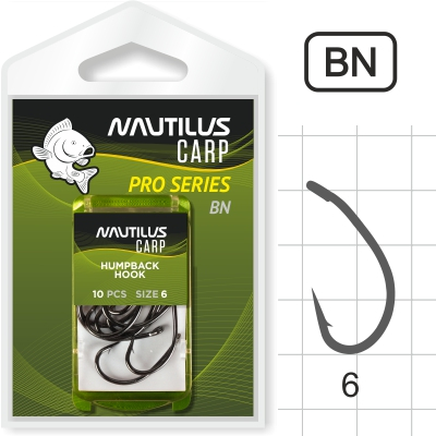 Крючок Nautilus Pro Series Humpback Hook BN #6