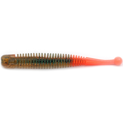 Силиконовая приманка Boroda Baits Mila Neo цв. Моторное масло/красный (Motor Oil/Red)-231