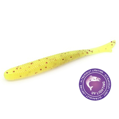 Силиконовая приманка Rampage MagicTail 2" цв. #034 - Chartreuse Red Flake UV*