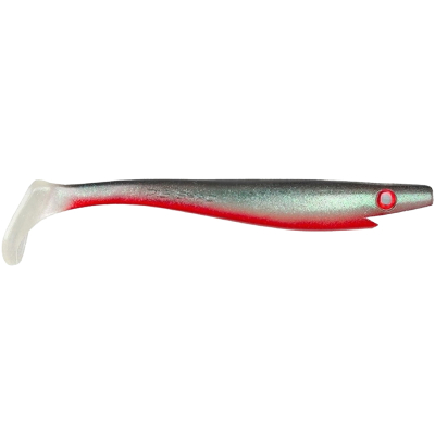 Силиконовая приманка Strike Pro Pig Shad, 230 мм, 90 гр цв. Red Ghost Turkos holo (SP-172A#SP18)
