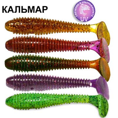 Силиконовая приманка Crazy Fish Vibro Fat 1-71-M41-6 кальмар цв. MIX41