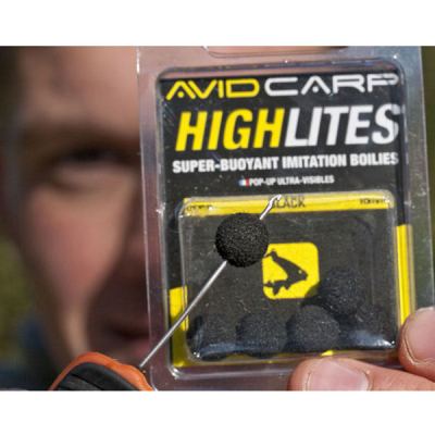 Шарик плавающий Avid Carp High Lites 10mm - Black 8 шт. AVHL/10BK