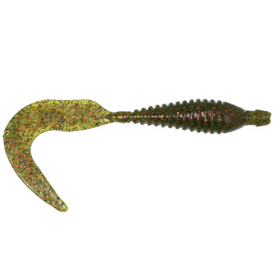 Силиконовая приманка Ojas Sorry Zander 43, (012) Green Pumpkin\Red Flake