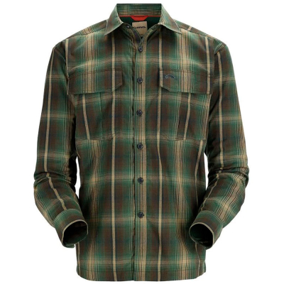 Рубашка Simms Coldweather LS Shirt, Forest Hickory Plaid, M