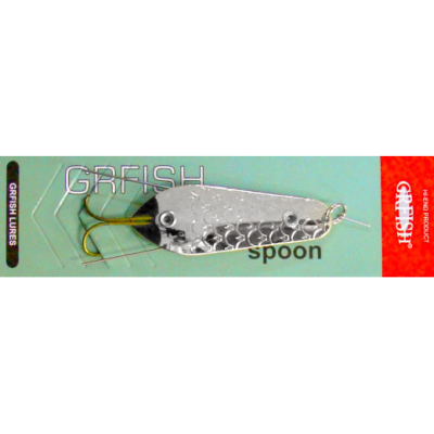 Блесна колеблющаяся Grfish Weedless Spoon (нецепляйка) 20g, 70mm, серебро