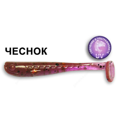 Силиконовая приманка Crazy Fish Nano Minnow 6-4-12-5 чеснок цв. ultraviolet (ультрафиолет)