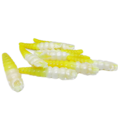 Силиконовая приманка Chuper Solrock цв. White Pearl+ Yellow