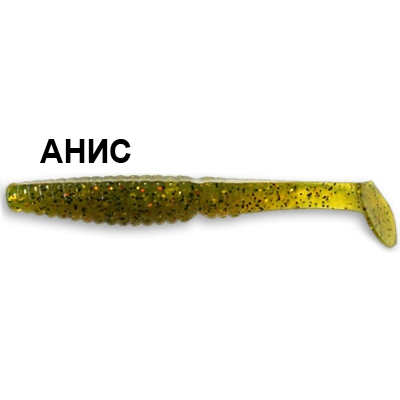 Силиконовая приманка Crazy Fish Scalp Minnow 7-8-1-1 анис цв. olive (оливка)