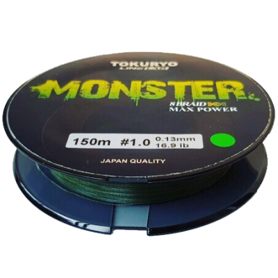 Шнур Tokuryo Monster X8 Moss Green 2.0 PE 150m