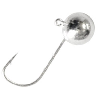 Вольфрамовая джиг-головка, цвет серебро, крючок №6, 1.5 гр., уп.3 штуки