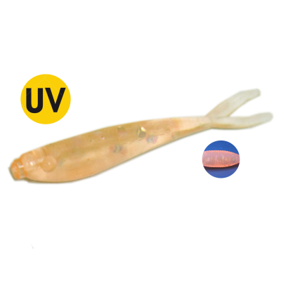 Мягкая приманка MicroFishing Microfly 1" 12шт Оранжевый-Креветка