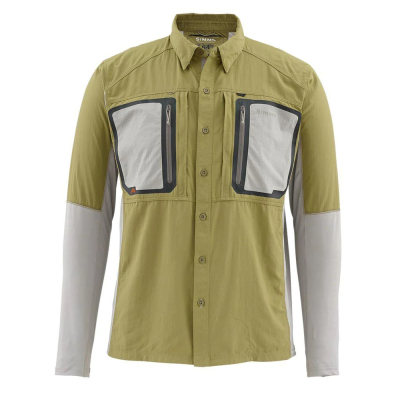 Рубашка Simms Taimen TriComp LS Shirt, Army Green, M