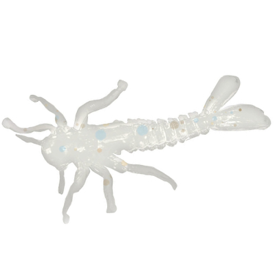 Силиконовая приманка Microkiller подёнка 30мм, белый флюо