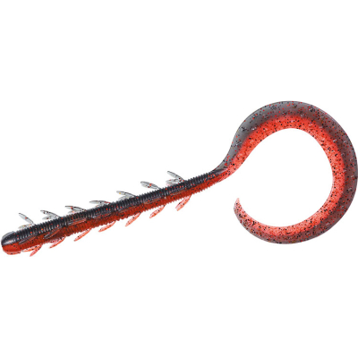 Силиконовая приманка Daiwa Steez Hydro Curly 7.1 цвет BK.EM (4550133147159)