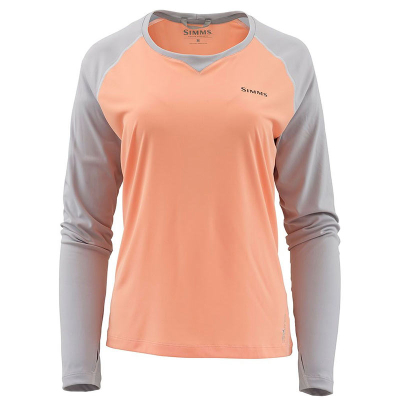 Термофутболка Simms Women's Solarflex Crewneck, Sorbet/Sterling, M