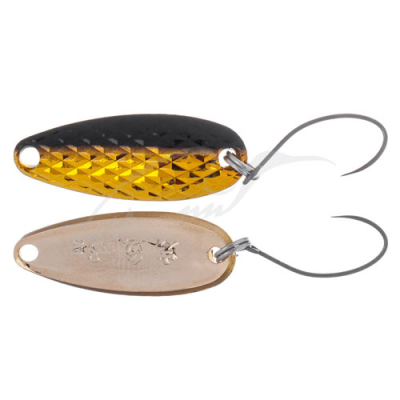 Блесна колебл. Mukai Keiryu Iwana 2.5g Diamond cut цв. #05 Yellow G Black