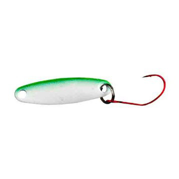 Блесна GT-BIO Mini spoon 3.0см 3.5гр., white+green