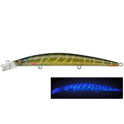 Воблер Strike Pro Top Water Minnow 130, 130 мм, 15 гр. JL-158F#JV012-UV