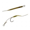 Поводок готовый с крючком и лентяйкой Carp Pro WG №4 25lb