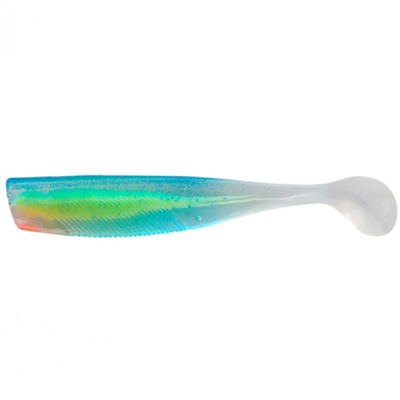 Виброхвост Sprut Kuro 75mm/4.0g/TLG (Transparent-Lemon-Glow) (7шт)