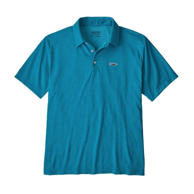 Рубашка Поло Patagonia M's Sunshade Polo - Tarpon Fitz Roy Joya Blue (JOBL), XL