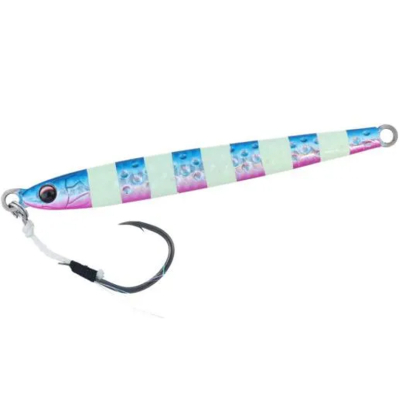 Блесна Daiwa SS Dartin' Jig 105 цвет BLUE PINK ZEBRA