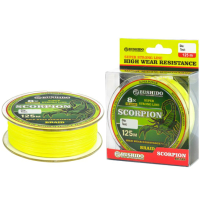 Леска плетеная Bushido Scorpion 8x 125m 0424-019