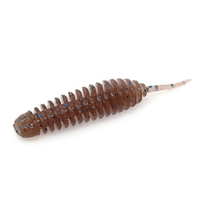 Силиконовая приманка Rampage DeathAdder 1.6" цв. #040 - Cinnamon Black Blue Flake