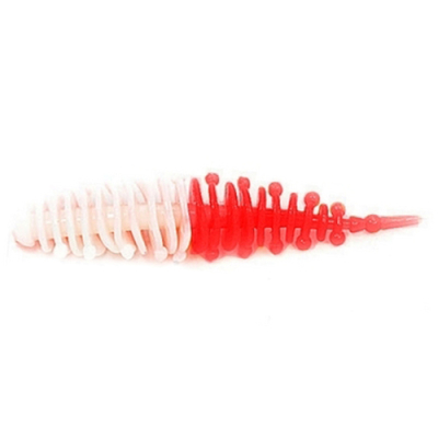 Силиконовая приманка Boroda Baits Ayra XL цв. Белый/Красный, 6 шт./уп.