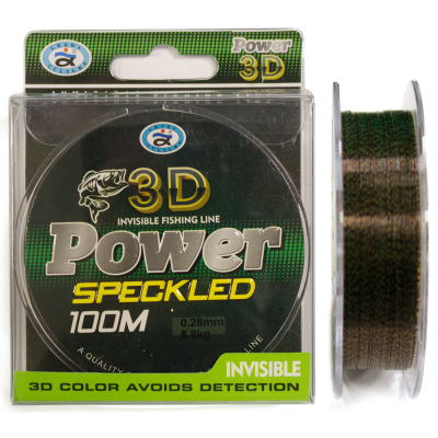 Леска Grows Culture 3D Power Speckled 100m # 0.25mm