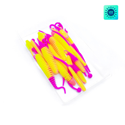 Силиконовые приманки Chuper Trout Mix 2.0 Бабл Limon UV + Pink nature
