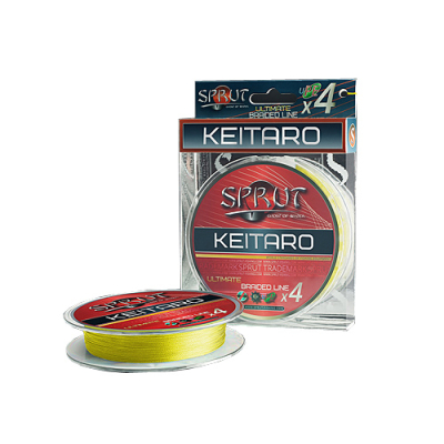 Шнур Sprut Keitaro Ultimate Braided Line x4 (140m/Fluo Yellow/0,12mm/9,1kg)