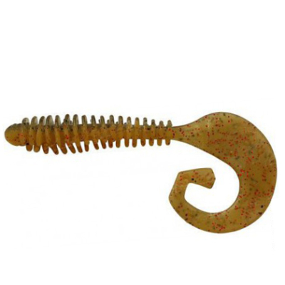 Силиконовая приманка Reins G Tail Grub 3" цв. B09 Smoke Mustard