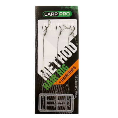 Готовые поводки Carp Pro Method Hair Rig Hooklink 15LB, крючок SIZE #10