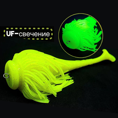 Силиконовая мышь однохвостая Brialin "Maskinong" цвет №6