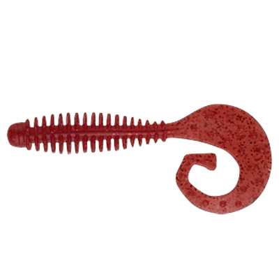 Силиконовая приманка Reins G Tail Grub 3" цв. B20 Tomato Craw