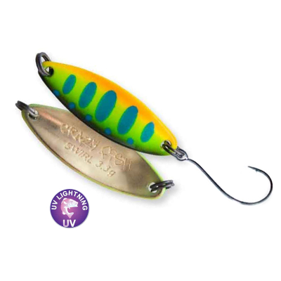 Блесна колеблющаяся Crazy Fish Swirl 3.3g цв. #22.1