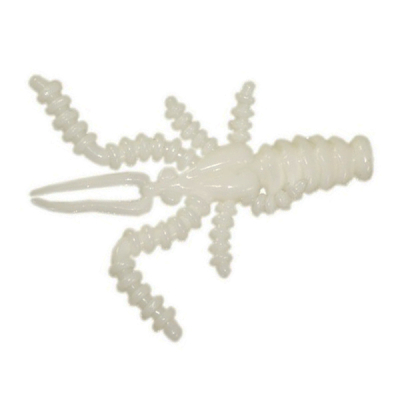 Силиконовые приманки Русская Фишка Москит, Креветка 3,5 см (Цвет 7, Снег)