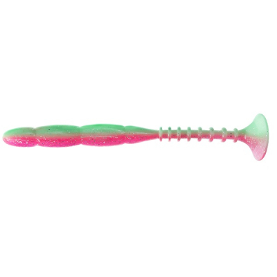 Силиконовая приманка Reins Rockvibe Shad 3" цв. B52 Electric Chicken