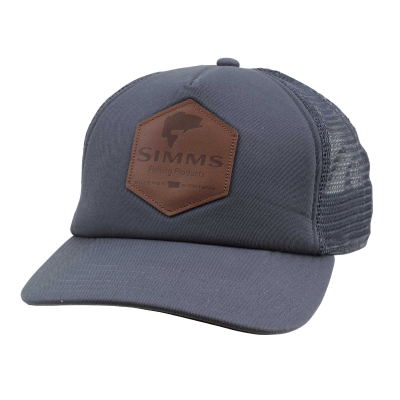 Кепка Simms Leather Patch Trucker, Anvil