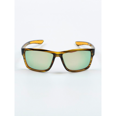 Очки поляризационные Extreme Fishing ADD-334, цвет оправы Блестящий коричневочерный полосатый, цвет линз Светлозеленый Revo