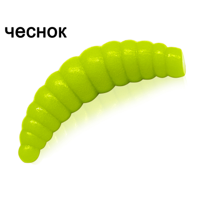 Силиконовая приманка Microfishing Magott 1,9" - 8шт #4 Лимонный Чеснок