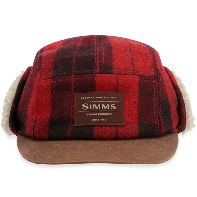 Кепка Simms Coldweather Cap, Red Buffalo Plaid, S/M
