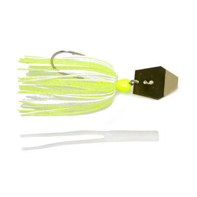 Силиконовая приманка Z-man Chatter Bait Chartreuse/White/Gold Blade